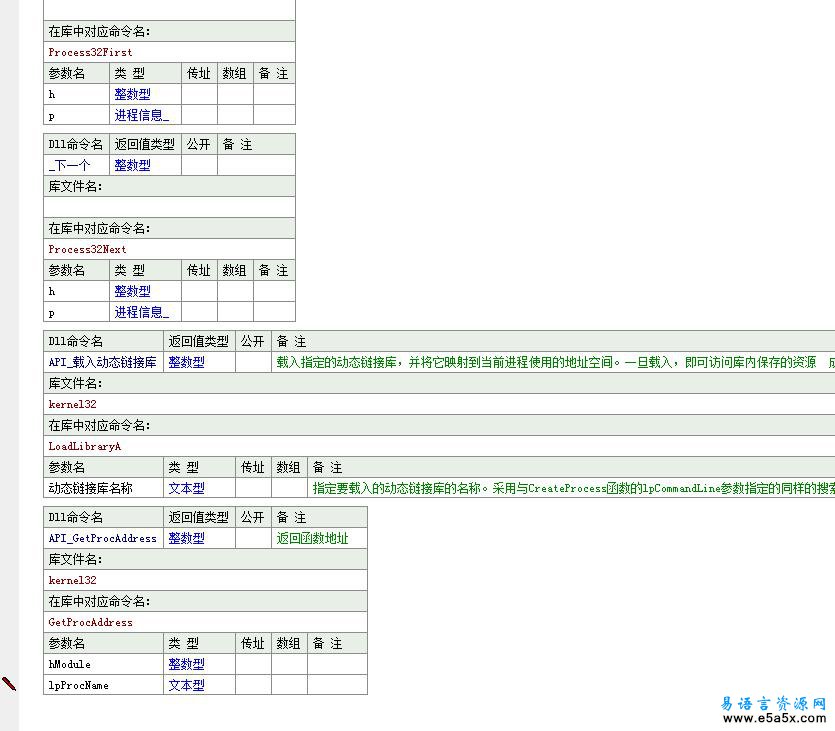 易语言枚举系统所有ApiHook源码