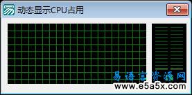 易语言画板动态显示CPU使用率源码