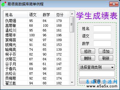 大强学易之EDB与超级列表框