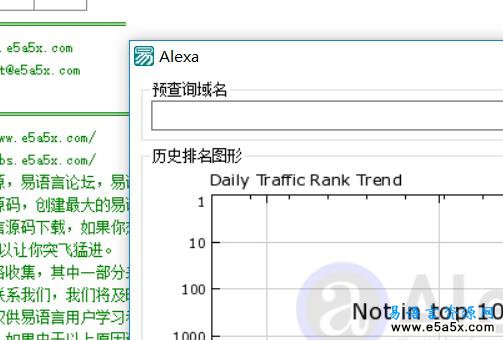 易语言Alexa数据查询源码