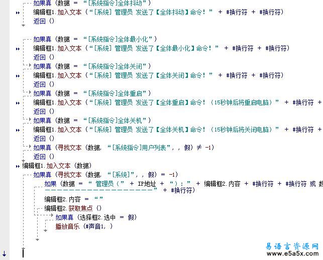 缘点聊天室易语言源码