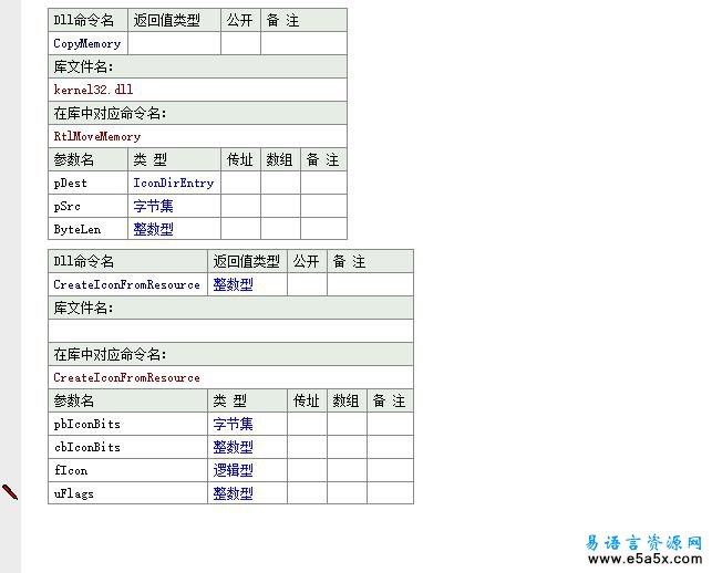 易语言加载内存ICO模块源码