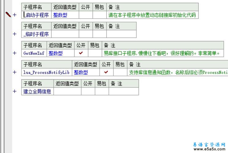 易语言Lua支持库源码