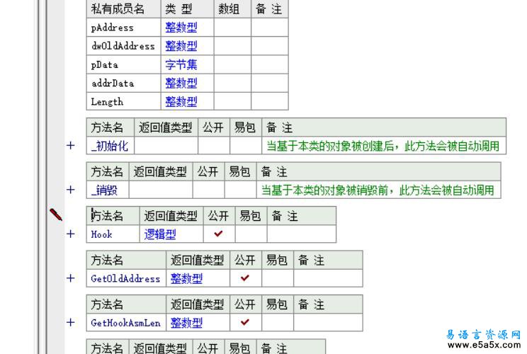 易语言Hook演示源码